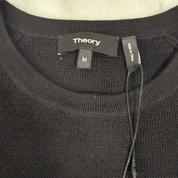 Theory Cashwear Wool Short Sleeve Sweater Men’s M NWT - Picture 3 of 7